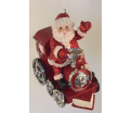 Kurt S. Adler - Red & Silver Santa in Train -