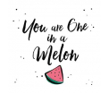 Joy - You are one in a melon - 14x14cm incl. envelop