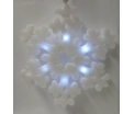 Sneeuwvlok met verlichting 40cm 6L LED B/O