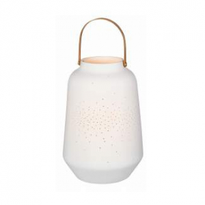 Lantern Small - White porcelain