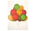 Raamsticker ballonnen rood geel groen