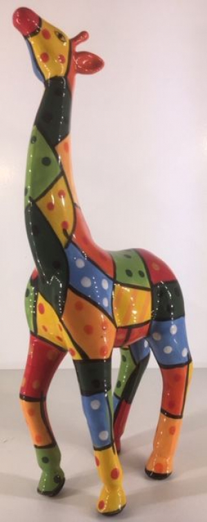 Studio Art - Tilly - Giraffe Pablo Patchwork - 17x9,5x39 cm - 100% handmade - Every piece is unique - For Art Lovers