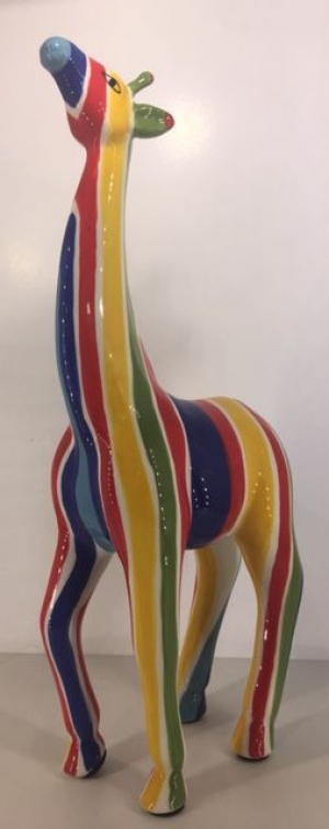 Studio Art - Tilly - Giraffe Salvador Stripe - 17x9,5x39 cm - 100% handmade - Every piece is unique - For Art Lovers