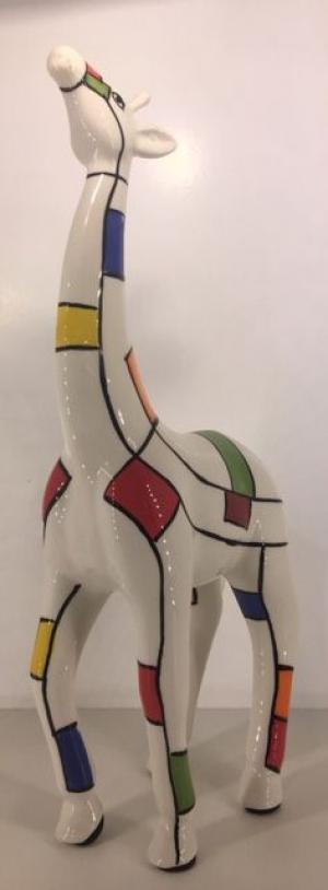 Studio Art - Tilly - Giraffe Andy Abstract - 17x9,5x39 cm - 100% handmade - Every piece is unique - For Art Lovers