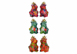 POMME PIDOU @ HOME PEPPER & SALT SHAKERS FROG - Red - 5x4,5x7,5cm