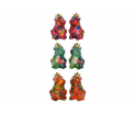POMME PIDOU @ HOME PEPPER & SALT SHAKERS FROG - Pink - 5x4,5x7,5cm