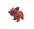 Babette - Moneybox Pig - Red - 19,5x10x14,6 cm
