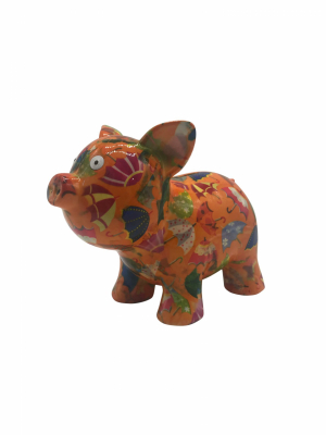Babette - Moneybox Pig - Orange - 19,5x10x14,6 cm