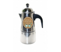 Koffie percolator - Veel liefs en een kopje koffie voor jou - afm. 8x10,5cm, hoog 17.3 cm