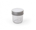 Glass Jar Wax Chips Small Transparent 8x10cm