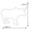 CowParade - Penny Bull - De eerste stier van CowParade ter ere van het 15 jarig bestaan. De hoorns worden los meegeleverd om breuk te voorkomen. Advies: met een beetje lijm bevestigen