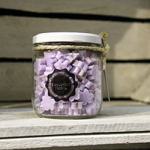 Mini Handsoaps "Lavender Fields" - Glass pot 175gr.