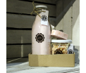 Gift set 'Wild Rose' - Glass bottle Salt Scrub 750ml, Glass pot Mini Hand Soap 450gr, 1 piece of Soap