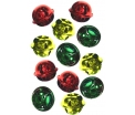 Belletjes rood geel groen 25 mm