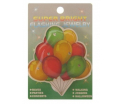 Speld tros ballonnen met verlichting rood/geel/groen 5 x 4.7 cm