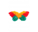 Engelen vleugels rood/geel/groen volwassenen 68 x 50 cm