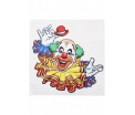 Raamsticker clown 35 x 40 cm