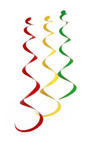 3 x Swirl rood/geel/groen brandveilig