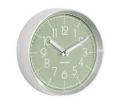 Karlsson - Wall clock model Convex, Brushed alu case - Green - 22cmX7,5cm - 1AA batt. excl.