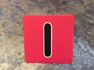 DIY - Kleur - I rood - 6cmX6cm