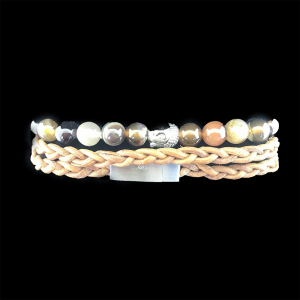 Eufrasia - Herenarmband - Khong - Van natuurproducten handgemaakte armbanden - Kleuren en natuursteen kunnen iets afwijken