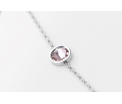 FriendsDesign - Inge's Bracelet - Pink - Deze armband is in lengte verstelbaar van 16cm tot 19cm - Onze sieraden zijn gemaakt van stainless steel met Swarovski elementen en zijn hypoallergeen