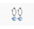 FriendsDesign - Inge's Earstuds - Opal Blue - Onze sieraden zijn gemaakt van stainless steel met Swarovski elementen en zijn hypoallergeen