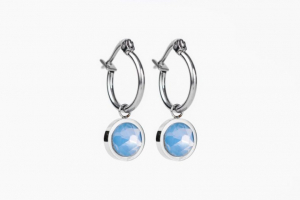 FriendsDesign - Inge's Earstuds - Opal Blue - Onze sieraden zijn gemaakt van stainless steel met Swarovski elementen en zijn hypoallergeen