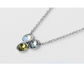 FriendsDesign - Suzanne's Necklace - Olive mix - Deze ketting is in lengte verstelbaar van 41cm tot 46cm - Onze sieraden zijn gemaakt van stainless steel met Swarovski elementen en zijn hypoallergeen