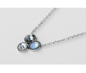 FriendsDesign - Suzanne's Necklace - Sky Blue mix - Deze ketting is in lengte verstelbaar van 41cm tot 46cm - Onze sieraden zijn gemaakt van stainless steel met Swarovski elementen en hypoallergeen