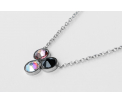 FriendsDesign - Suzanne's Necklace - Black mix - Deze ketting is in lengte verstelbaar van 41cm tot 46cm - Onze sieraden zijn gemaakt van stainless steel met Swarovski elementen en zijn hypoallergeen