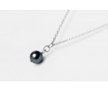 FriendsDesign - Jose's Necklace - Antracite Grey - Deze ketting is in lengte verstelbaar van 40cm tot 45cm - Onze sieraden zijn gemaakt van stainless steel en zijn hypoallergeen