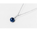 FriendsDesign - Jose's Necklace - Indigo - Deze ketting is in lengte verstelbaar van 40cm tot 45cm - Onze sieraden zijn gemaakt van stainless steel en zijn hypoallergeen