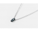 FriendsDesign - Inge's Necklace - Grey - Deze ketting is in lengte verstelbaar van 40cm tot 45cm - Onze sieraden zijn gemaakt van stainless steel met Swarovski elementen en zijn hypoallergeen