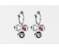 FriendsDesign - Suzanne's Earrings - Pink mix - Onze sieraden zijn gemaakt van stainless steel met Swarovski elementen en zijn hypoallergeen