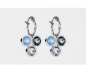 FriendsDesign - Suzanne's Earrings - Sky Blue mix - Onze sieraden zijn gemaakt van stainless steel met Swarovski elementen en zijn hypoallergeen