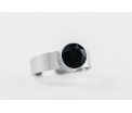 FriendsDesign - Inge's Ring - Black - Deze ring is in grootte verstelbaar - Onze sieraden zijn gemaakt van stainless steel met Swarovski elementen en zijn hypoallergeen