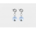 FriendsDesign - Tanja's Earstuds - Sky Blue - Onze sieraden zijn gemaakt van stainless steel met Swarovski elementen en zijn hypoallergeen