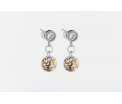 FriendsDesign - Tanja's Earstuds - Clear Gold - Onze sieraden zijn gemaakt van stainless steel met Swarovski elementen en zijn hypoallergeen