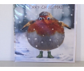 Kerstkaart - Merry Christmas Bird - Text inside: Merry Christmas an a Happy New Year