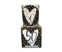 Giftbox - 50 jaar - tekst glas: HG met je 50ste verjaardag - Jar Candle - Vanilla - Een heerlijke zachte vanille geur - Brandtijd: +/- 45 uur Formaat kaars : 72x80 mm - Formaat box: 80x90mm