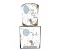 Giftbox - Een zoontje - tekst glas: HG met jullie wonder - Jar Candle - Vanilla - Een heerlijke zachte vanille geur - Brandtijd: +/- 45 uur Formaat kaars : 72x80 mm - Formaat box: 80x90mm