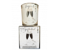Giftbox - Hartelijk Gefeliciteerd - tekst glas: Proficiat - Jar Candle - Vanilla - Een heerlijke zachte vanille geur - Brandtijd: +/- 45 uur Formaat kaars : 72x80 mm - Formaat box: 80x90mm