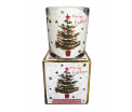 Giftbox Christmas - Fijne feestdagen kerstboom - Jar Candle - Vanilla - Een heerlijke zachte vanille geur - Brandtijd: +/- 30/45 uur Formaat kaars : 72x80 mm - Formaat box: 80x90mm