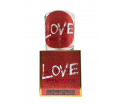 Giftbox Love - Always and forever - Jar Candle - Vanilla - Een heerlijke zachte vanille geur - Brandtijd: +/- 45 uur Formaat kaars : 72x80 mm - Formaat box: 80x90mm