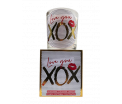 Giftbox Love - Love you xox - Jar Candle - Vanilla - Een heerlijke zachte vanille geur - Brandtijd: +/- 45 uur Formaat kaars : 72x80 mm - Formaat box: 80x90mm