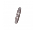 My Bendel - Godina - Grijs - Diamant geslepen keramische ring - 3mm - Maat 18mm