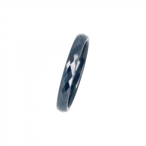 My Bendel - Godina - Blauw - Diamant geslepen keramische ring - 3mm - Maat 17mm