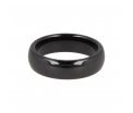 My Bendel - Godina - Zwart - Glad gepolijste keramische ring - 6mm - Maat 18mm