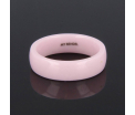 My Bendel - Godina - Roze - Glad gepolijste keramische ring - 6mm - Maat 17mm